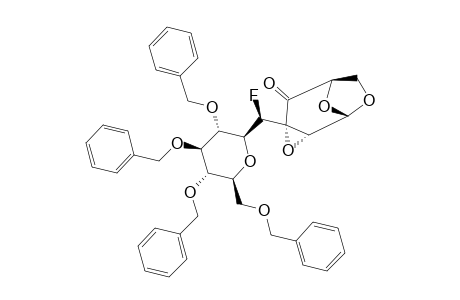 #(+)-6;1,6:2,3-DIANHYDRO-3-C-[(1R)-2,6-ANHYDRO-3,4,5,7-TETRA-O-BENZYL-1-DEOXY-1-FLUORO-D-GLYCERO-D-GULO-HEPTITOL-1-C-YL]-BETA-D-RIBO-HEX-4-ULOPYRANOSE