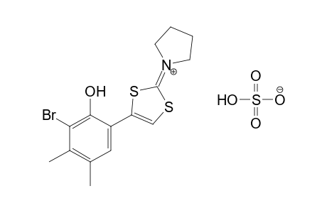 1-[4-(5-bromo-6-hydroxy-3,4-xylyl)-1,3-dithiol-2-ylidene] pyrrolidinium hydrogen sulfate