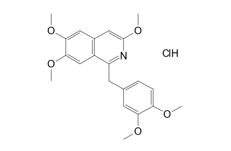3,6,7-trimethoxy-1-veratrylisoquinoline, hydrochloride