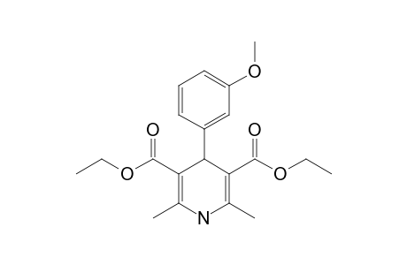 1,4-dihydro-2,6-dimethyl-4-(m-methoxyphenyl)-3,5-pyridinedicarboxylic acid, diethyl ester