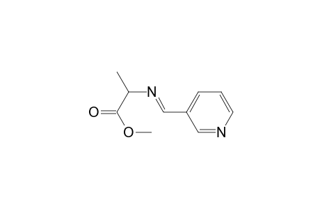 dl-Alanine, N-(3-pyridinylmethylene)-, methyl ester