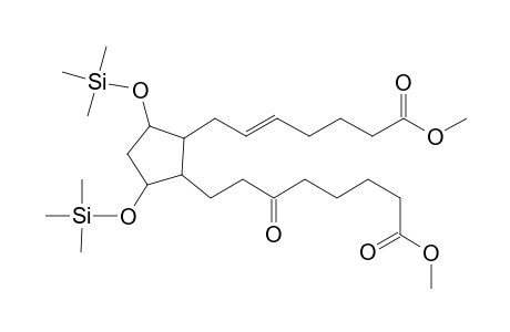 7-(2-(3-oxo-7-(methoxycarbonyl)heptyl)-3,5-di(trimethylsiloxy)cyclopenyl)-5(Z)-heptenoic acid methyl ester