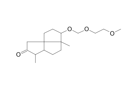 Tricyclo[6.3.0.0(1,5)]undecan-10-one, 4-[(2-methoxyethoxy)methoxy]-5,9-dimethyl-