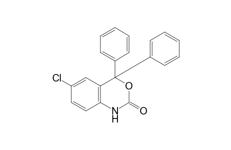 6-chloro-1,4-dihydro-4,4-diphenyl-2H-3,1-benzoxazin-2-one