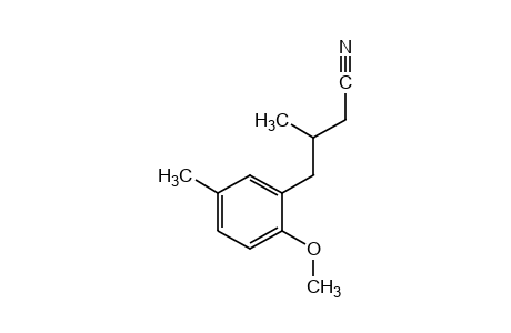 4-(6-methoxy-m-tolyl)-3-methylbutyronitrile