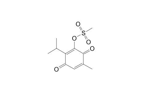 methanesulfonic acid (2-isopropyl-3,6-diketo-5-methyl-1-cyclohexa-1,4-dienyl) ester