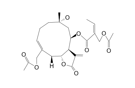 GERMACRA-4E,11(13)-DIEN-12,6-A-OLIDE,15-ACETOXY-8-B-ACETYLSARRACIONYLOXY-10-A-HYDROXY