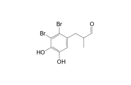 (+/-)-2-Methyl-3-(2,3-dibromo-4,5-dihydroxyphenyl)propylaldehyde