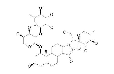 TRILLENOSIDE-C;TRILLENOGENIN-1-O-ALPHA-L-RHAMNOPYRANOSYL-(1->2)-ALPHA-L-ARABINOPYRANOSIDE