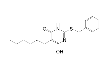 2-(Benzylsulfanyl)-5-hexyl-6-hydroxy-4(3H)-pyrimidinone