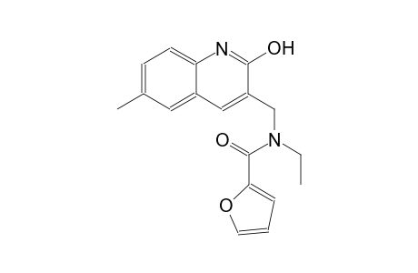 N-ethyl-N-[(2-hydroxy-6-methyl-3-quinolinyl)methyl]-2-furamide