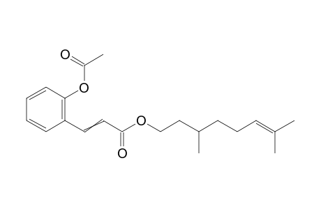 3-(2-Acetoxy-phenyl)acrylic acid 3,7-dimethyl-oct-6-enyl ester