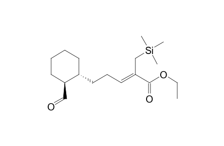 2-Pentenoic acid, 5-(2-formylcyclohexyl)-2-[(trimethylsilyl)methyl]-, ethyl ester, [1.alpha.(Z),2.beta.]-(.+-.)-