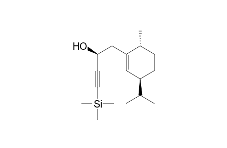 (S)-1-((3S,6R)-3-Isopropyl-6-methylcyclohex-1-enyl)-4-(trimethyllsilyl)but-3-yn-2-ol