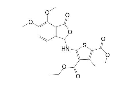 4-ethyl 2-methyl 5-[(4,5-dimethoxy-3-oxo-1,3-dihydro-2-benzofuran-1-yl)amino]-3-methyl-2,4-thiophenedicarboxylate