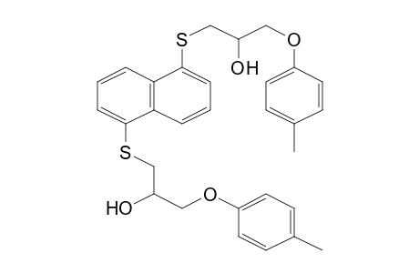 1-(4-Methylphenoxy)-3-[5-[3-(4-methylphenoxy)-2-oxidanyl-propyl]sulfanylnaphthalen-1-yl]sulfanyl-propan-2-ol