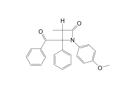 4-Benzoyl-1-(p-methoxyphenyl)-3-methyl-4-phenyl-2-azetidinone