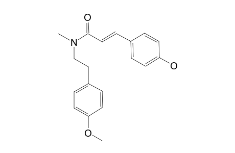 AILANTHAMIDE;3-(4-HYDROXYPHENYL)-N-[2-(4-METHOXYPHENYL)-ETHYL]-N-METHYLACRYLAMIDE;ANTI_FORM
