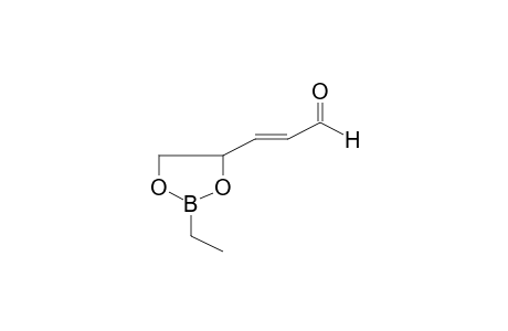 (2E)-3-(2-Ethyl-1,3,2-dioxaborolan-4-yl)-2-propenal