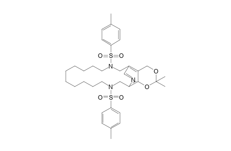 7,18-bis(p-tolylsulfonyl)-2,2-dimethyl-6,7,8,9,10,11,12,13,14,15,16,17,18,19-tetradecahydro-20,5-(nitrilometheno)-4H-1,3-dioxino[4,5-d][1,8]diazacyclooctadecine