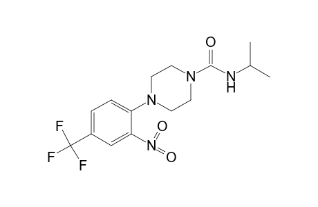 N-isopropyl-4-(2-nitro-alpha,alpha,alpha-trifluoro-p-tolyl)-1-piperazinecarboxamide