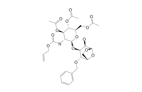 3-O-(3,4,6-TRI-O-ACETYL-2-ALLYLOXYCARBONYLAMINO-2-DESOXY-BETA-D-GLUCOPYRANOSYL)-1,6-ANHYDRO-4-O-BENZYL-BETA-D-MANNOPYRANOSIDE