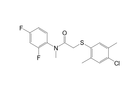 2-[(4-chloro-2,5-xylyl)thio]-2',4'-difluoro-N-methylacetanilide