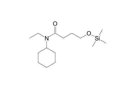 N-Cyclohexyl-N-ethyl-5-hydroxybutyramide tms