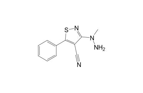 3-(1-Methylhydrazinyl)-5-phenylisothiazole-4-carbonitrile