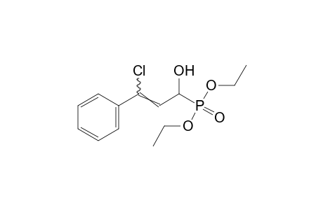 (γ-Chloro-α-hydroxycinnamyl)phosphonic acid, diethyl ester