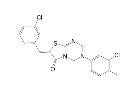 (7Z)-7-(3-chlorobenzylidene)-3-(3-chloro-4-methylphenyl)-3,4-dihydro-2H-[1,3]thiazolo[3,2-a][1,3,5]triazin-6(7H)-one