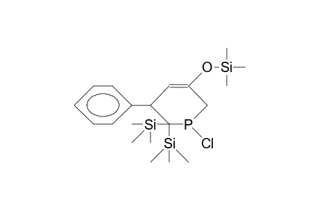 1-Chloro-3-phenyl-2,2-bis(trimethylsilyl)-5-trimethylsilyloxy-1,2,3,6-tetrahydro-phosphorin