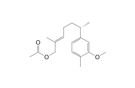 (S,E)-6-(3-Methoxy-4-methylphenyl)-2-methylhept-2-en-1-yl acetate