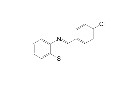 N-[(E)-(4-chlorophenyl)methylidene]-2-(methylsulfanyl)aniline