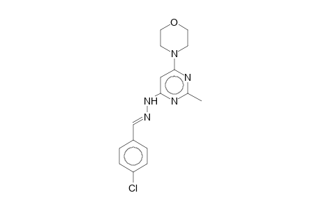 4-(3-Chlorobenzylidenehydrazino)-2-methyl-6-morpholinopyrimidine