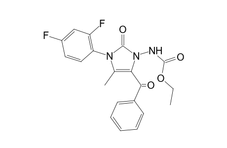 1-[(Ethoxycarbonyl)amino]-3-(2',4'-difluorophenyl)-4-methyl-5-benzoyl-1,3-imidazolin-2-one