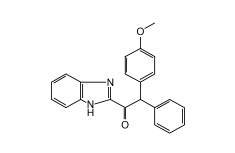 2-benzimidazolyl p-methoxy-alpha-phenylbenzyl ketone