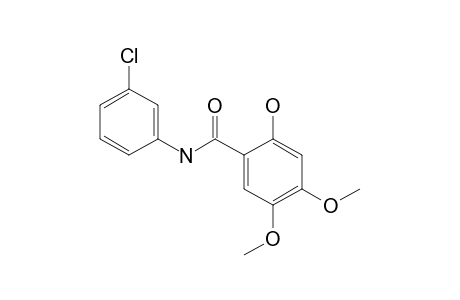 N-(3-Chlorophenyl)-4,5-dimethoxysalicylamide