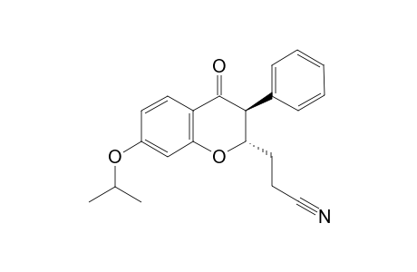 anti-3-(7-Isopropoxy-4-oxo-3-phenylchroman-2-yl)propanenitrile