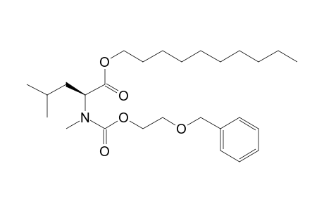 L-Leucine, N-methyl-N-(2-(benzyloxy)ethoxycarbonyl)-, decyl ester