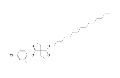 Diethylmalonic acid, 4-chloro-2-methylphenyl pentadecyl ester