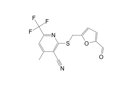 2-{[(5-formyl-2-furyl)methyl]sulfanyl}-4-methyl-6-(trifluoromethyl)nicotinonitrile