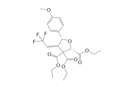 cis-Triethyl 5-(4-Methoxyphenyl)-4-(2,2,2-trifluoroethylidene)tetrahydrofuran-2,3,3-tricarboxylate