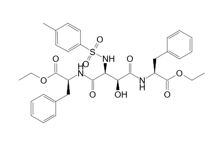 N,N-Bis[(S)-1-(ethoxycarbonyl)-2-phenylethyl]-(2S/R,3S/R)-3-hydroxy-2-(tosylamino)succinic diamide isomer