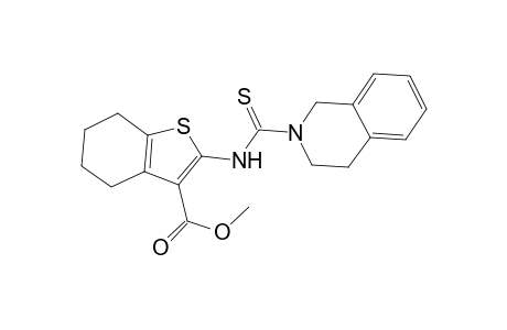 methyl 2-[(3,4-dihydro-2(1H)-isoquinolinylcarbothioyl)amino]-4,5,6,7-tetrahydro-1-benzothiophene-3-carboxylate