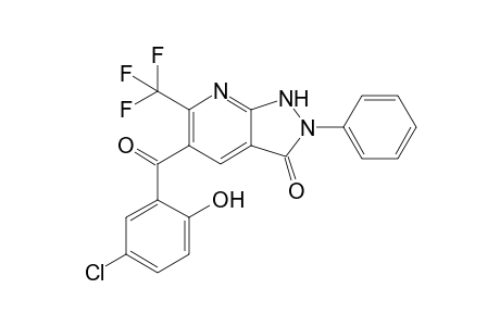 5-(5-Chloro-2-hydroxybenzoyl)-2-phenyl-6-(trifluoromethyl)-1,2-dihydropyrazolo[3,4-b]pyridin-3-one