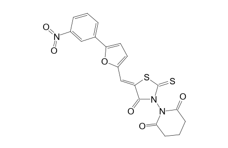 3-(2',6'-Dioxopiperidin-1'-yl)-5-{[5'-(3"-nitrophenyl)-2'-furyl]methylene}-2-thioxothiazolidin-4-one