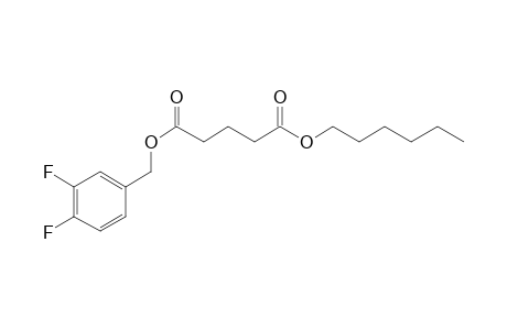 Glutaric acid, 3,4-difluorobenzyl hexyl ester