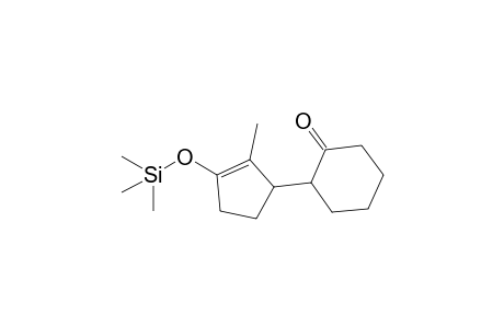 2-{2-Methyl-3-[(trimethylsilyl)oxy]-2-cyclopenten-1-yl}cyclohexanone