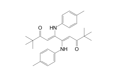 (4Z,6Z)-2,2,9,9-Tetramethyl-5,6-bis-p-tolylamino-deca-4,6-diene-3,8-dione